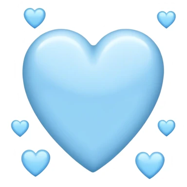Baby blue hearts sticker