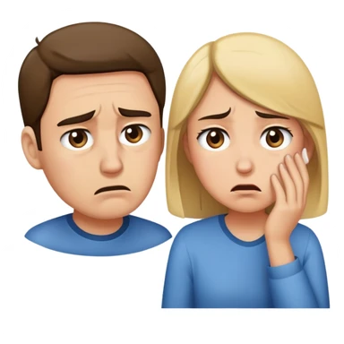 Couple breaking up  sticker