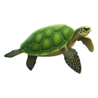 turtle on the sea sticker