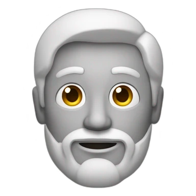 hombre con lente sin cabell bara e anteojos sticker