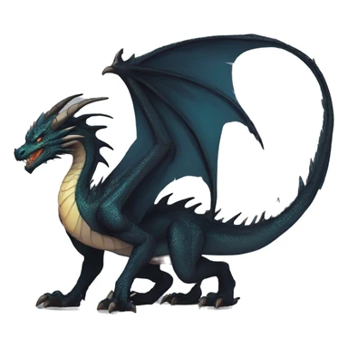 Modern dragon-hybrid Design by LiLaiRa sticker