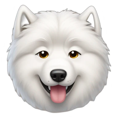 Samoyed crying sad face sticker