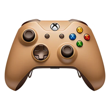 Clash of Clans aesthetic: Cinematic Playful Xbox Wireless Controller Portrait Emoji, rendered in a 3D vector-style similar to standard emojis with minimal shading and bold, simplified shapes. A compact, distinct form with signature details, softly glowing with a modern gaming energy charm. Simplified yet unmistakably iconic, highly detailed and consistent, glowing with a soft radiance and high shine. Stylized with a touch of next-gen innovation and a soft glowing outline, capturing the essence of a beloved gaming relic with a friendly, playful manner! sticker