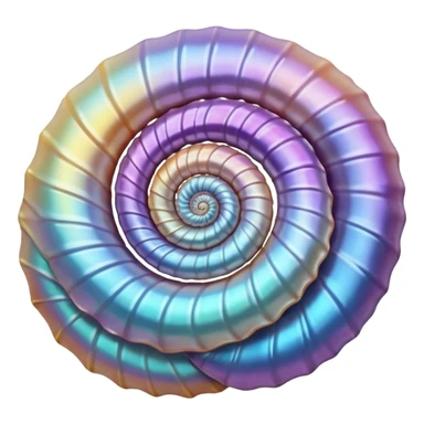 Iridescent seashell  sticker
