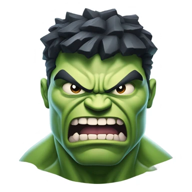 Hulk as ghost vampire angry sticker