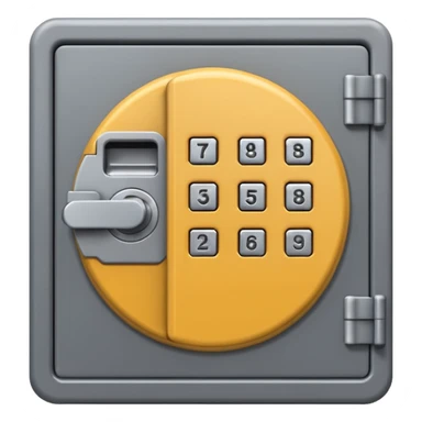 Keypad Safe locker sticker