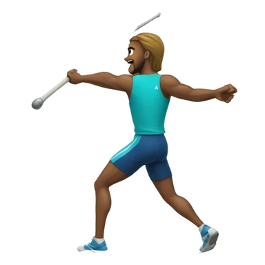 Javelin throw sticker