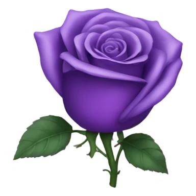 Purple rose heart sticker