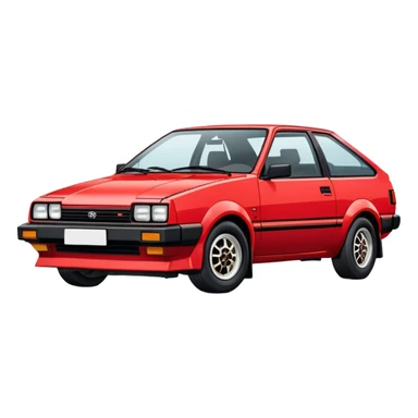Toyota Corolla AE86 from 1980s sticker
