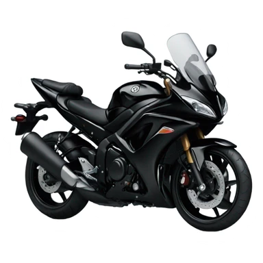 black yamaha motorcycle  sticker