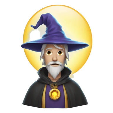 wizard with a halo sticker