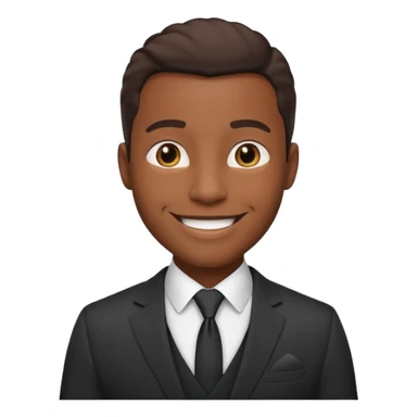 confident professional black male sticker