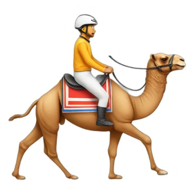 Camel in race sticker