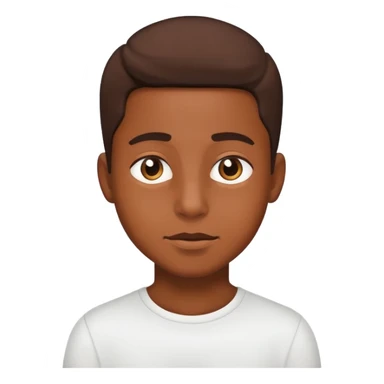 Brown skin boy with freeforms sticker