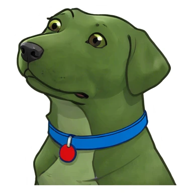 Red Labrador  sticker