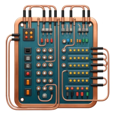 generate realistic complex electrical system sticker