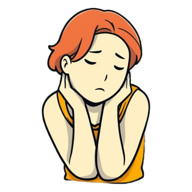 Somewhere to have their arms around their neck, looking like they’re choking their self ￼ sticker