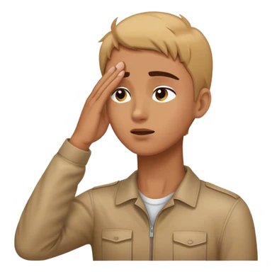 A person looking into the distance, with one hand raised to their forehead, shielding their eyes as they gaze far away sticker