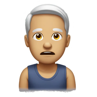 STRESSED OUT EMOJI sticker