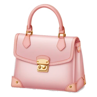 White Designer Louis Vuitton bag with light pink monogram and trim sticker