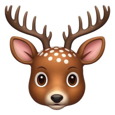 polka dot deer sticker
