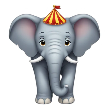 elephant in a circus sticker