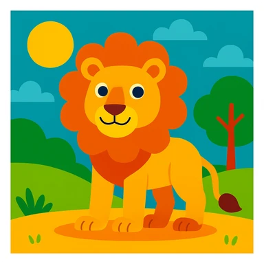 Lion sticker