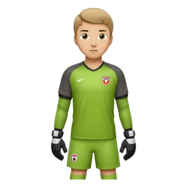 soccer goalkeeper standing ready for a penalty sticker