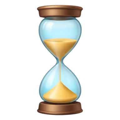 minimal emoji of glowing skin progress over time, hourglass or timeline symbol, pastel tones, represents visible results after consistent treatments sticker