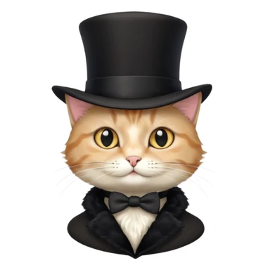 Кіт у чоботях з чорним циліндром sticker