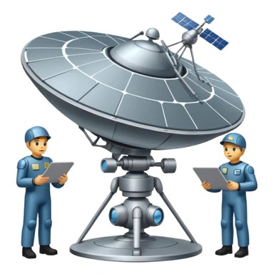 satellite qui observe plein d’unités sticker