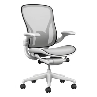 white sayl herman miller ergonomic chair sticker