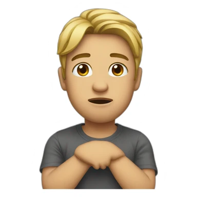 holding back tears sticker