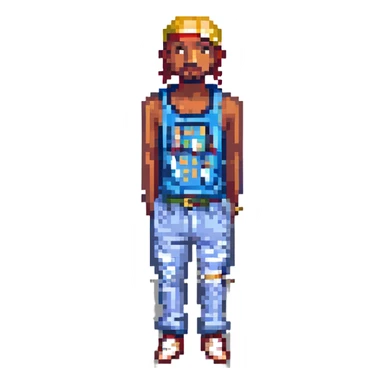 2Pac в полный рост, no background sticker