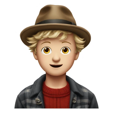 boy in hat looking at viewer Brenda Fricker movie home alone realistic sticker