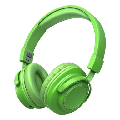 green headphones sticker