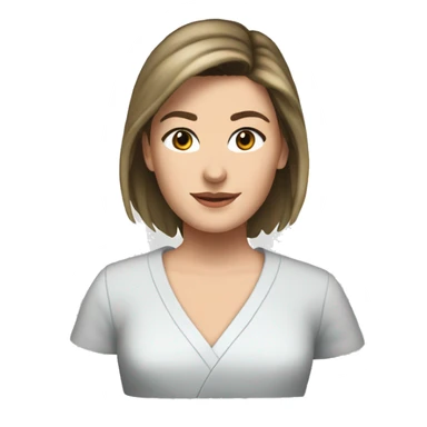 Make a Meredith grey from grey's anatomy, add a grey hearth 🩶 sticker