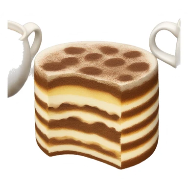 Authentic italian tiramisu sticker