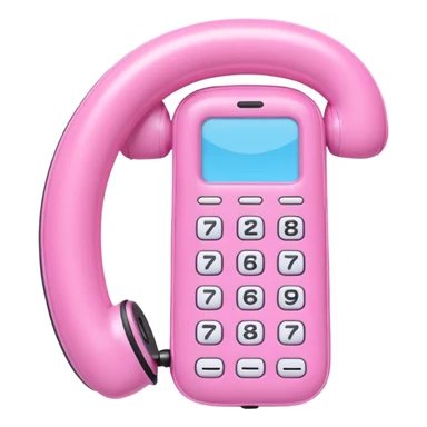 KAWAII pink INFLATABLE scrolling phone SCULPTURE  sticker