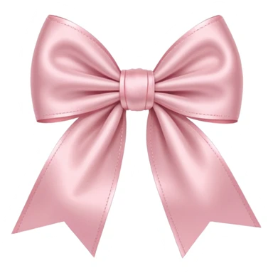 light pink bow on light pink bow sticker