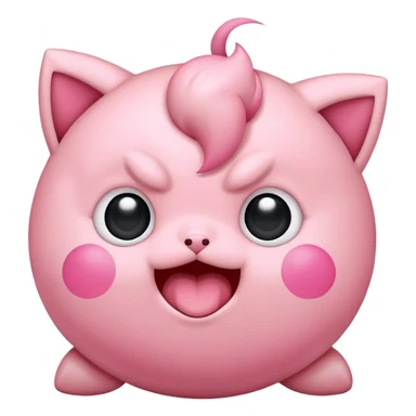 A jigglypuff singing sticker