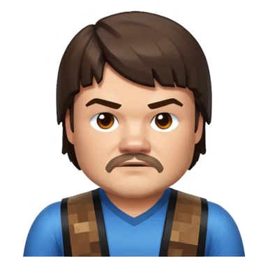 JACK BLACK FROM THE MINECRAFT MOVIE sticker