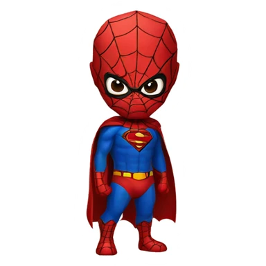 spiderman superman sticker