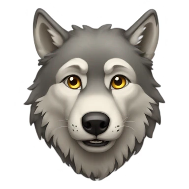 Very old wolf sticker