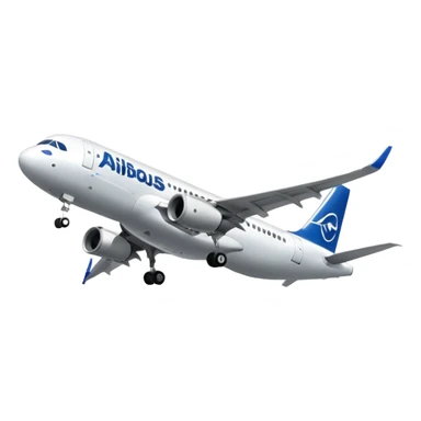 Airbus A320 of Airbus company sticker