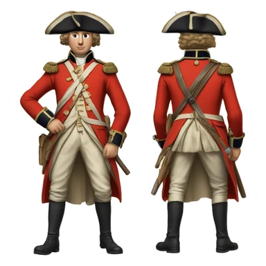 British red coat solider 1700 sticker