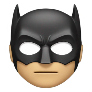 Batman Mask with total White eyes sticker