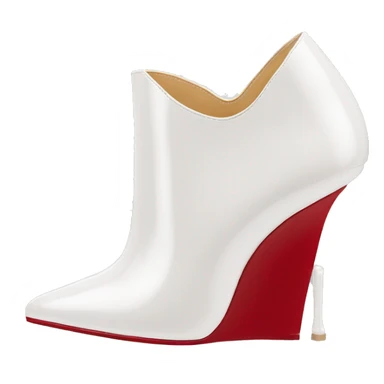  heel white pantent louboutin sticker