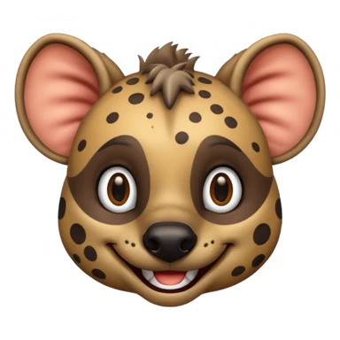 hyena cartoon  like ths emoji sticker