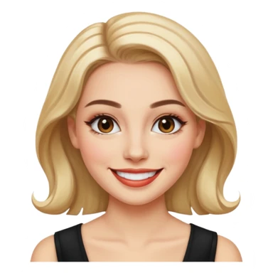 Women painting smilling sticker